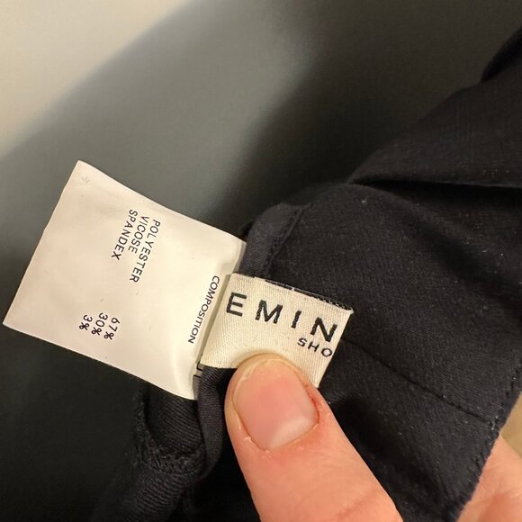 Emin + Paul Cropped Black Trousers | Size S - Picture 3 of 3